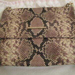 Elaine Turner Nala Python-Embossed Shoulder Bag